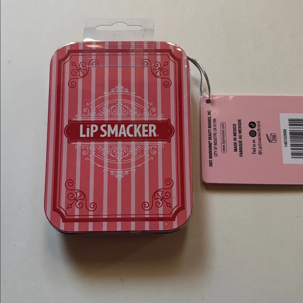 Lip Smacker Holiday Tin Bundle | Gingerbread Sprinkle Oatmeal Cookie Balms NWT 2